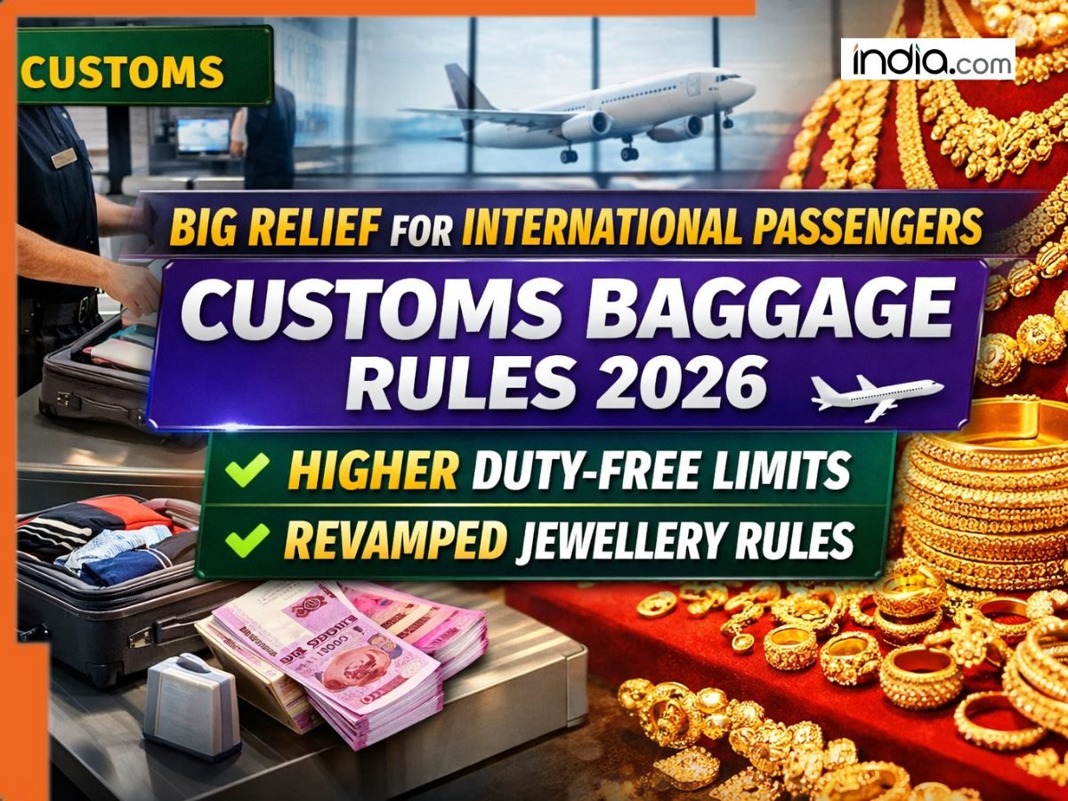 BIG RELIEF for Global travellers as customs baggage rules 2026 expand duty-free benefits and revise gold jewellery limits