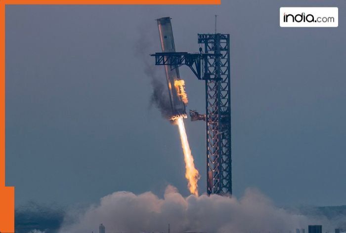 Elon Musk biggest achievement, SpaceX catches giant Starship booster mid-air in fifth flight test, watch video here