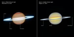 NASA Reveals-Stunning-New-Images-of-Saturn-Using-Webb-and-Hubble-Telescopes