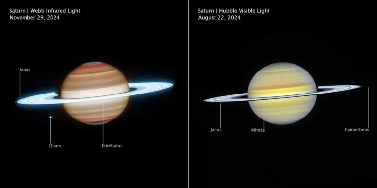 NASA Reveals Stunning New Images of Saturn Using Webb and Hubble Telescopes
